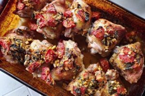 Italian Baked Chicken With Cherry Tomatoes -Bing - 7-4-2016