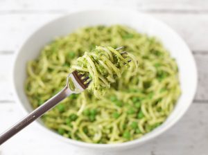 Zoodles with Pea Pesto